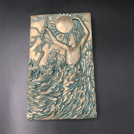 Fire Plaque by Ann Zeleny