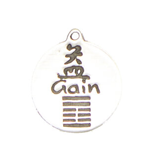Gain - I-Ching Hexagram Pendant in Lead-Free Pewter