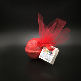 Pure Magic Lust Potion Crystal Ball Bath Bomb with a Garnet Crystal Inside!