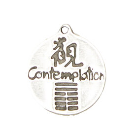 Contemplation - I-Ching Hexagram Pendant in Lead-Free Pewter