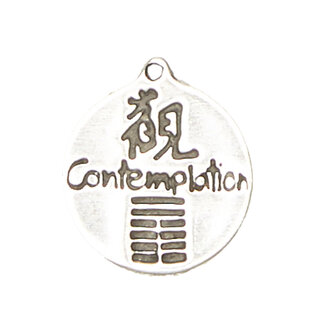 Contemplation - I-Ching Hexagram Pendant in Lead-Free Pewter