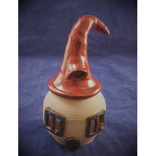 Gnome Tea Light House in Red