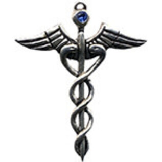 Caduceus Amulet for Healing Ability