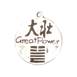 Great Power - I-Ching Hexagram Pendant in Lead-Free Pewter