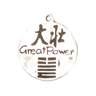 Great Power - I-Ching Hexagram Pendant in Lead-Free Pewter