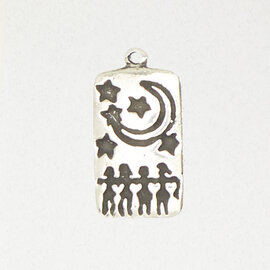 Women's Night Dance Pendant in Lead-Free Pewter