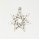 Seven Pointed Star Pendant in Lead-Free Pewter