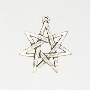 Seven Pointed Star Pendant in Lead-Free Pewter