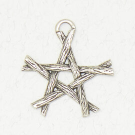 Pentagram Pendant in Lead-Free Pewter