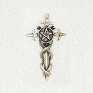 Pentacle of the Sword Pendant in Lead-Free Pewter