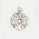 Pentacle in Tree of Life Pendant in Lead-Free Pewter