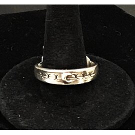 Moon ring with x marks-sz 11