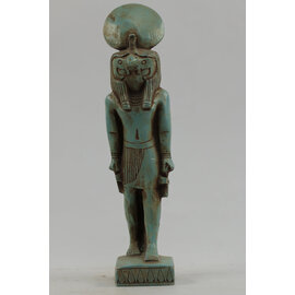Horus Statue - 9 Inches Tall in Flame Stone - Made in Egypt