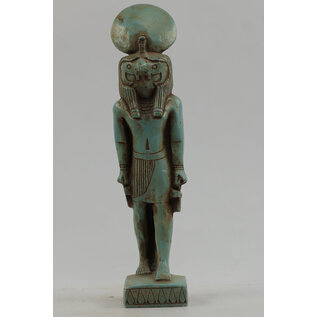 Horus Statue - 9 Inches Tall in Flame Stone - Made in Egypt