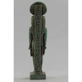 Horus Statue - 9 Inches Tall in Flame Stone - Made in Egypt
