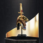 Bust of Khnum Statue - 12 Inches Tall in Hand-Painted Stone - Made in Egypt