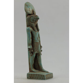 Horus Statue - 9 Inches Tall in Flame Stone - Made in Egypt