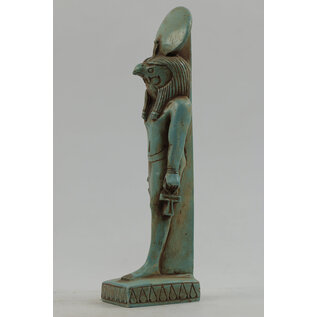 Horus Statue - 9 Inches Tall in Flame Stone - Made in Egypt