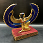 Winged Isis Statue - 8.5 Inches Tall in Gold Leafed Stone - Made in Egypt