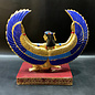 Winged Isis Statue - 8.5 Inches Tall in Gold Leafed Stone - Made in Egypt