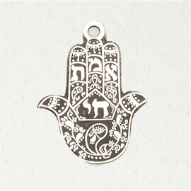 Hamsa Pendant in Lead-Free Pewter