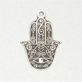 Hamsa Pendant in Lead-Free Pewter