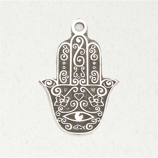 Hamsa Pendant in Lead-Free Pewter
