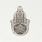 Hamsa Pendant in Lead-Free Pewter