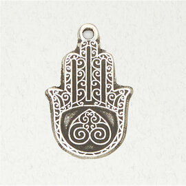 Hamsa Pendant in Lead-Free Pewter