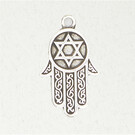 Hamsa Pendant in Lead-Free Pewter