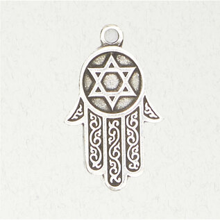 Hamsa Pendant in Lead-Free Pewter