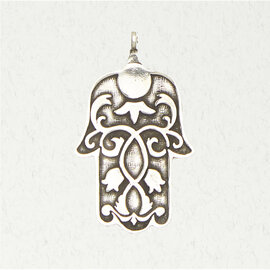 Hamsa Pendant in Lead-Free Pewter