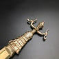 Minoan Snake Goddess Athame -  11 Inches Long with Bronze Handle and Blade - Made in Crete