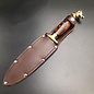 Cretan Horse Head Athame - 11 Inches Long with Black-Stained Kermes Oak Handle, Steel Blade, and Bronze Pommel - Made in Crete