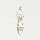 Spiral Goddess Pendant in Lead-Free Pewter