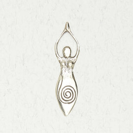 Spiral Goddess Pendant in Lead-Free Pewter