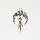 Moon Goddess Pendant in Lead-Free Pewter