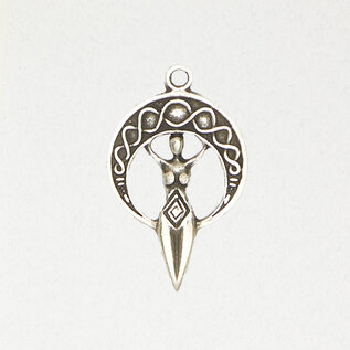 Moon Goddess Pendant in Lead-Free Pewter