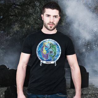 Pisces Zodiac Power T-Shirt in 100% Cotton