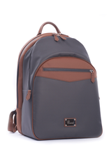 Carbon Fiber Backpack, Tan Leather