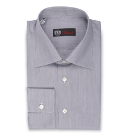 Micro-stripe Shirt with Convertible Cuff