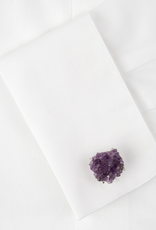 Amethyst cluster set in Sterling Silver Cufflinks