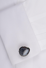 Geode in white bronze Cufflinks