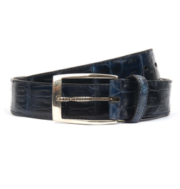 Burdi Cayman Crocodile Belt - Blue