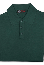 Cashmere / Silk Polo Sweater, Emerald