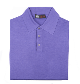 Cashmere / Silk Polo Sweater, Purple