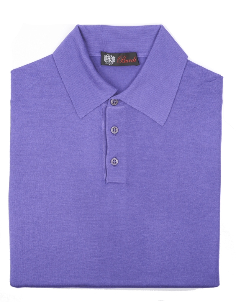 Cashmere / Silk Polo Sweater, Purple