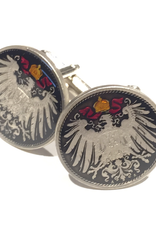 Hand Enameled Coin Cufflinks - Germany