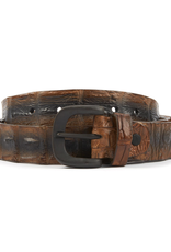 Hornback Crocodile Belt - Cognac