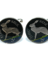 Hand Enameled Coin Cufflinks - Ireland